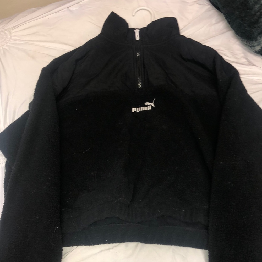 Black puma jacket - pullover